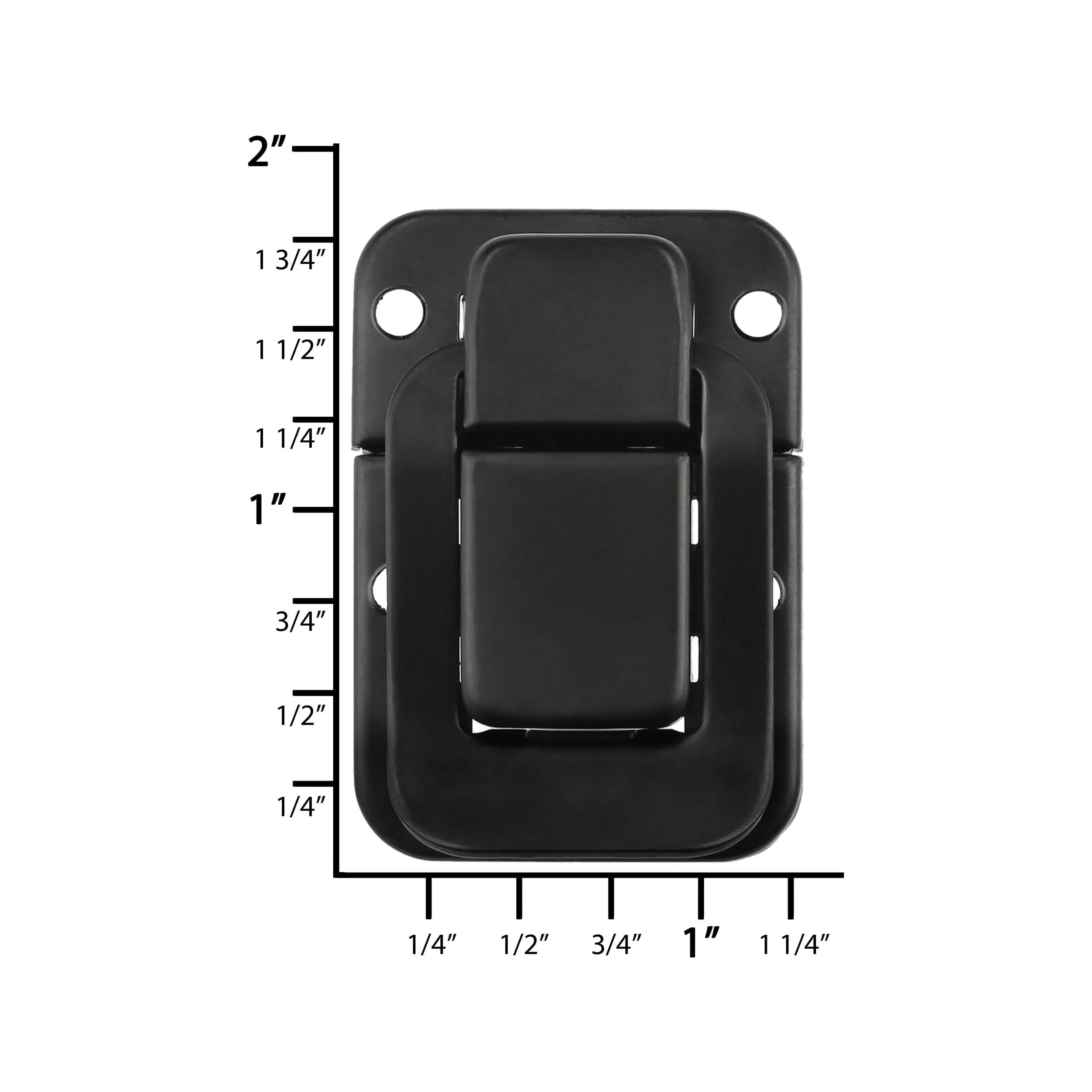 1 13/16" Black, Catch, Steel, #L-273-BLK