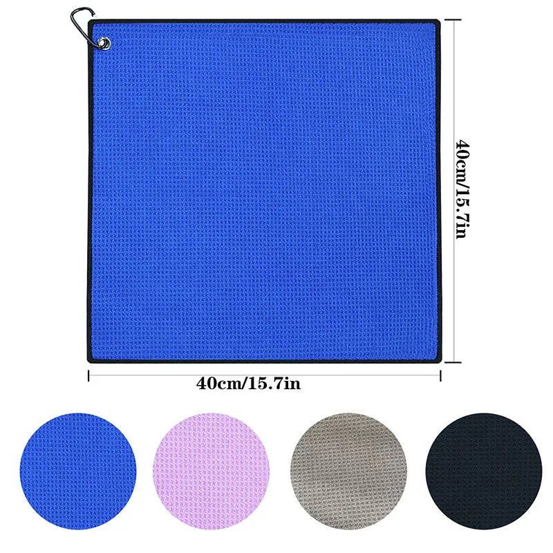 3 Pack Golf Towels with Clip for Golf Bags 16X16 Inch