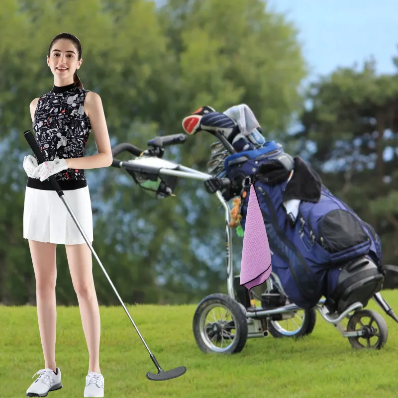 3 Pack Golf Towels with Clip for Golf Bags 16X16 Inch