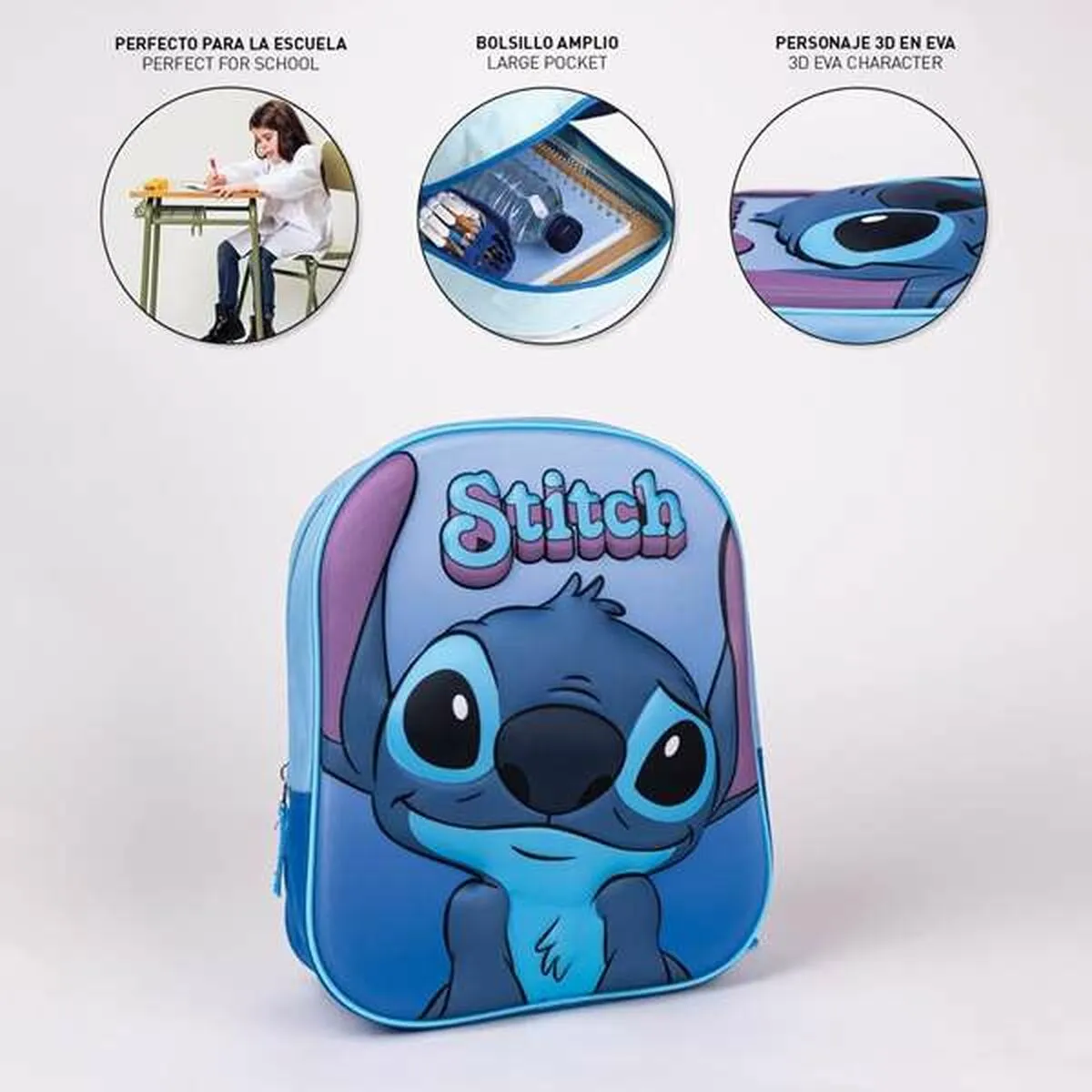 3D School Bag Stitch Scrabble Junior