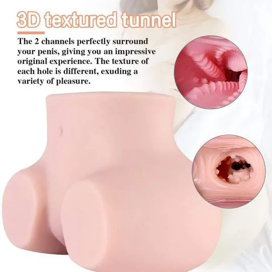 4.36lb Garnet Swollen Pussy Dual Holes Doggy Style Charming Realistic Buttock