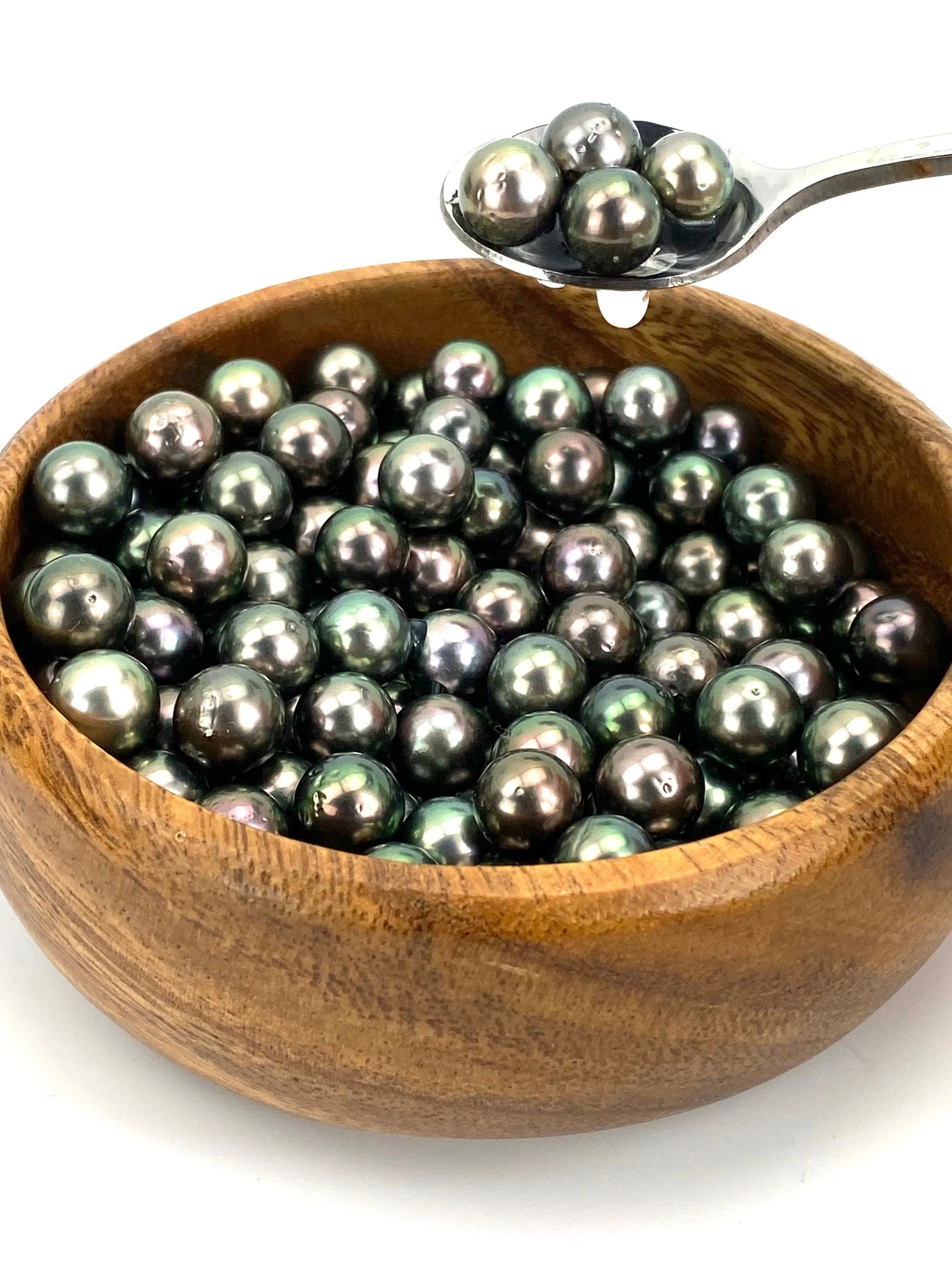 9mm Stunning A  peacock Tahitian pearls, SKU#10060