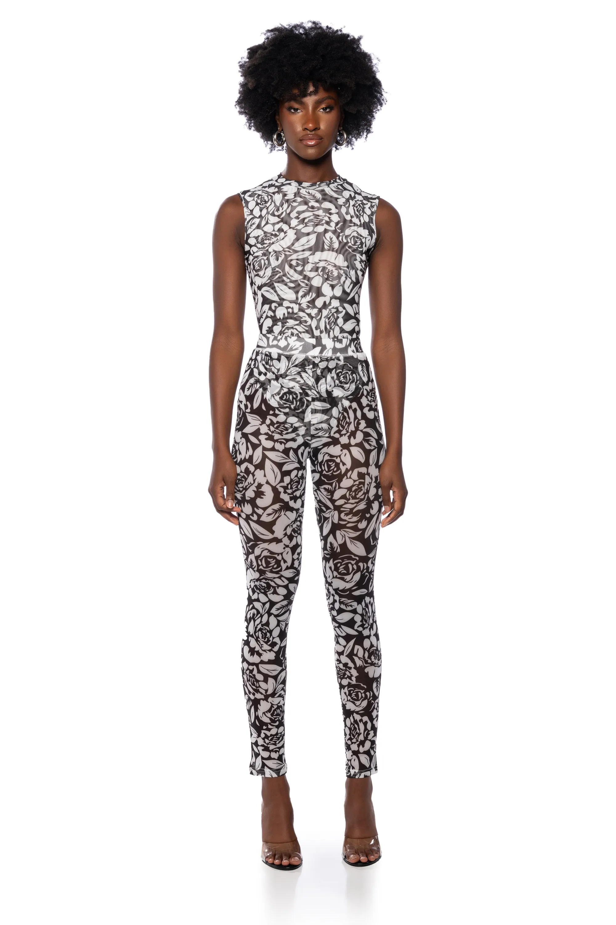 A LUXURIOUS DAY MESGH LEGGING