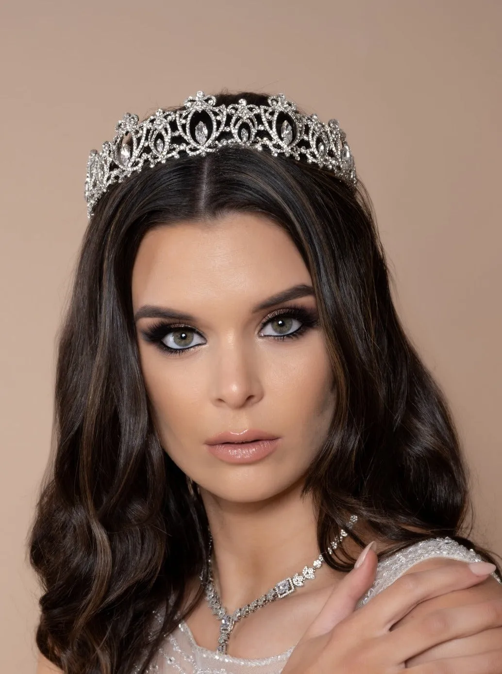 ADARA Swarovski Luxurious Bridal Headpiece