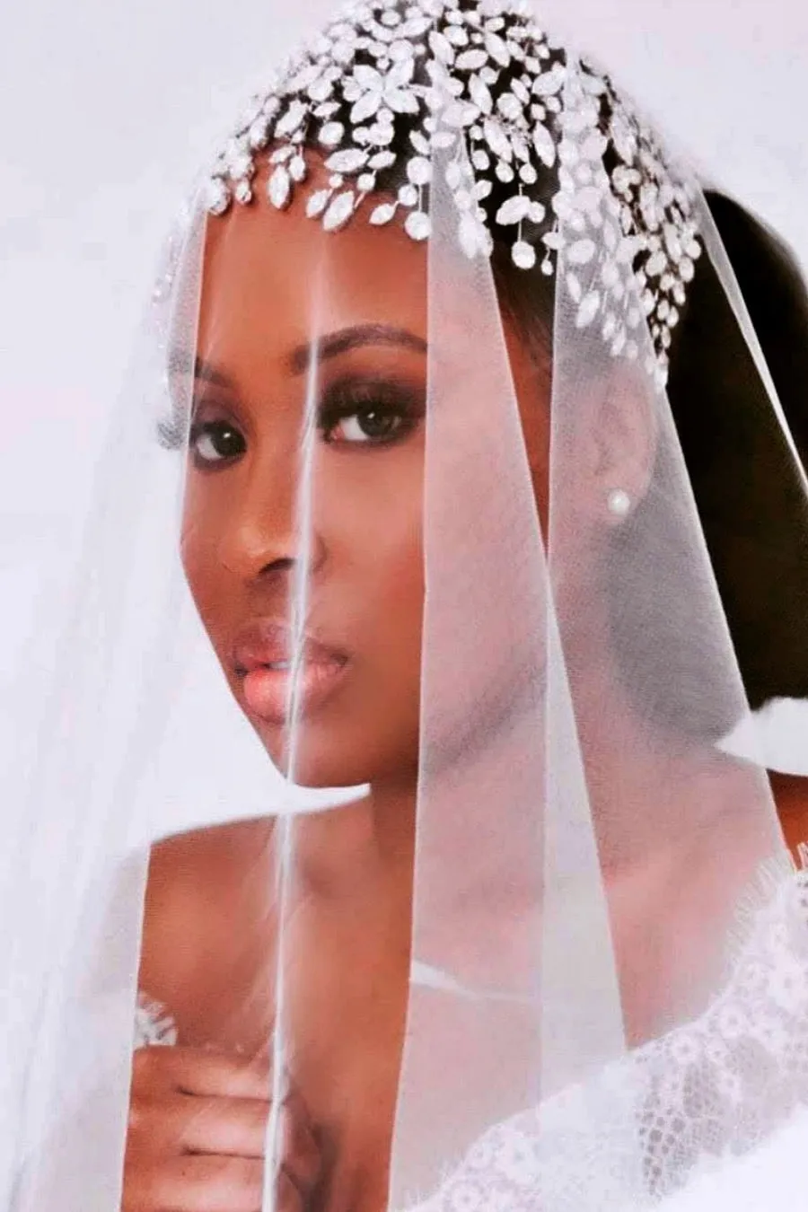ADELE Wedding Luxurious Headpiece, Swarovski Crystals