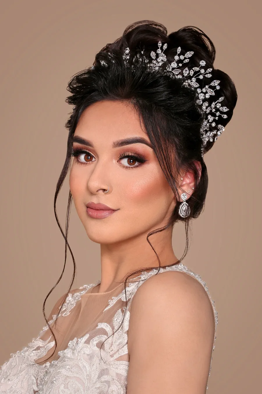 ADELE Wedding Luxurious Headpiece, Swarovski Crystals