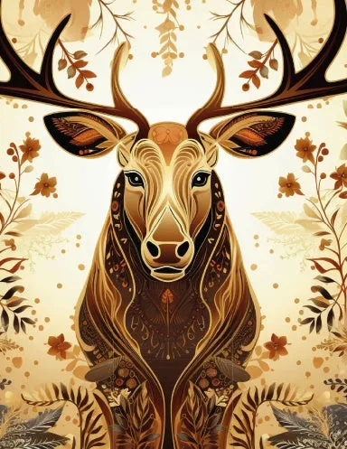 Aesthetic Notebook - Gilded Moose