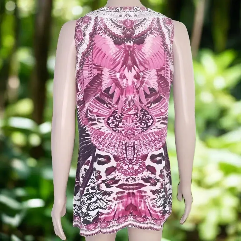 Amur hot pink silk cami top