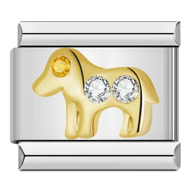 Animal Lover's Stainless Steel Bracelet: Express Your Unique Style with Charming Animal Links!