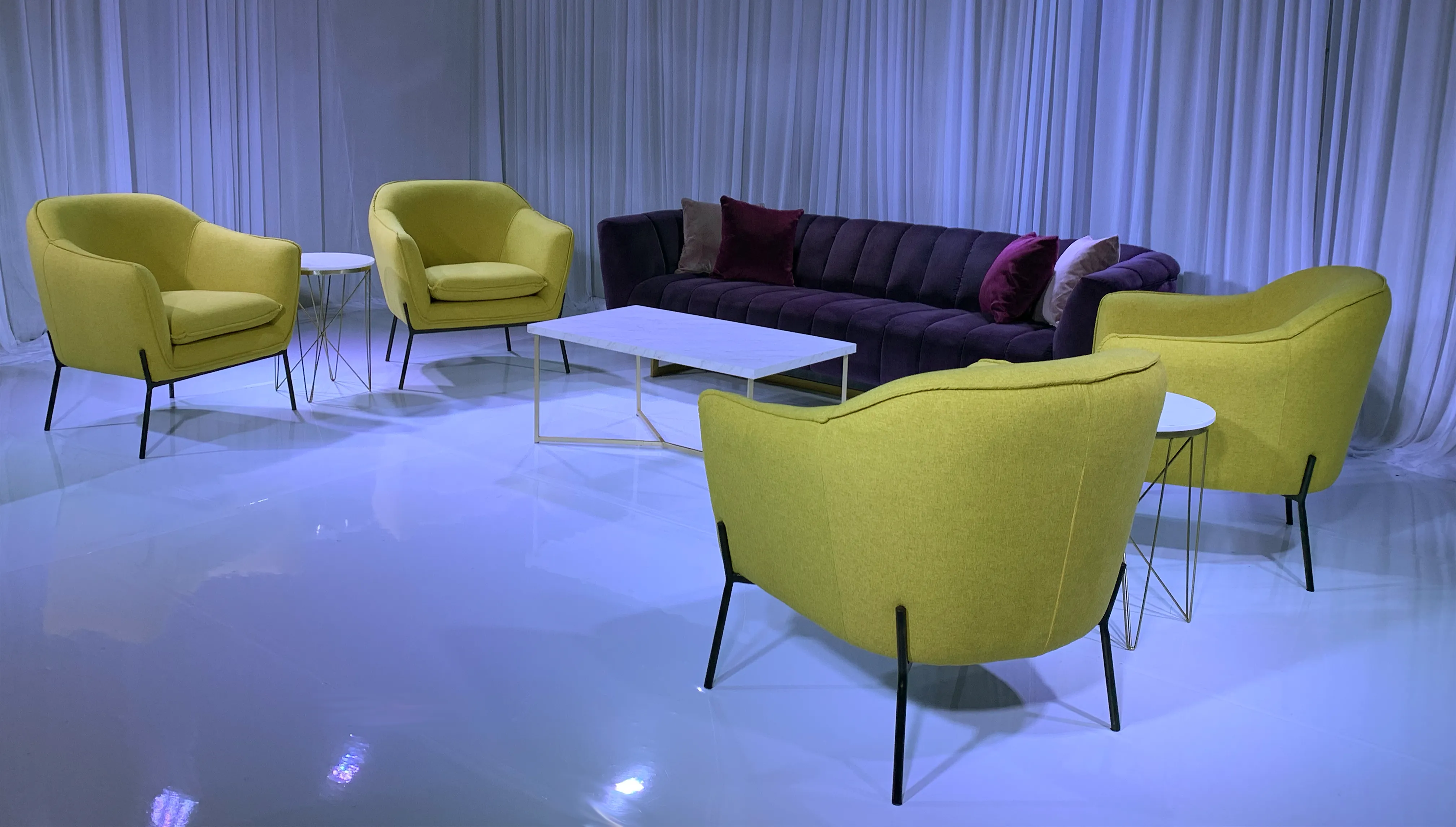 AVENUE SOFA GROUPING 2 - VIOLET