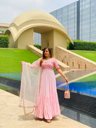 Baby Pink Stunning Anarkali