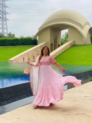 Baby Pink Stunning Anarkali