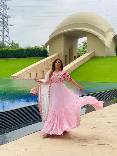 Baby Pink Stunning Anarkali