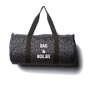 BAD & BOUJEE [DAY TRIPPER DUFFEL BAG // BLACK CHEETAH]
