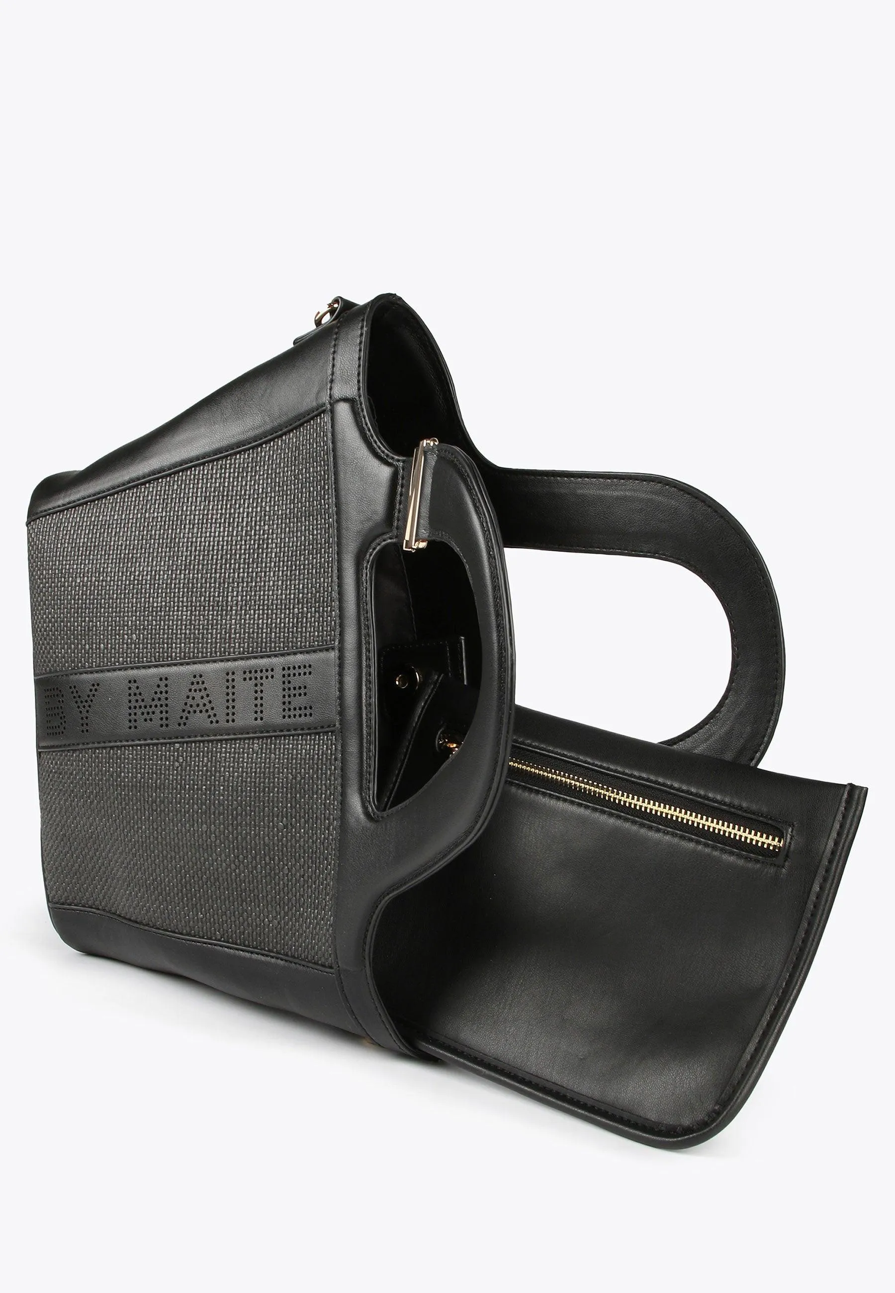 Basket-style crossbody bag