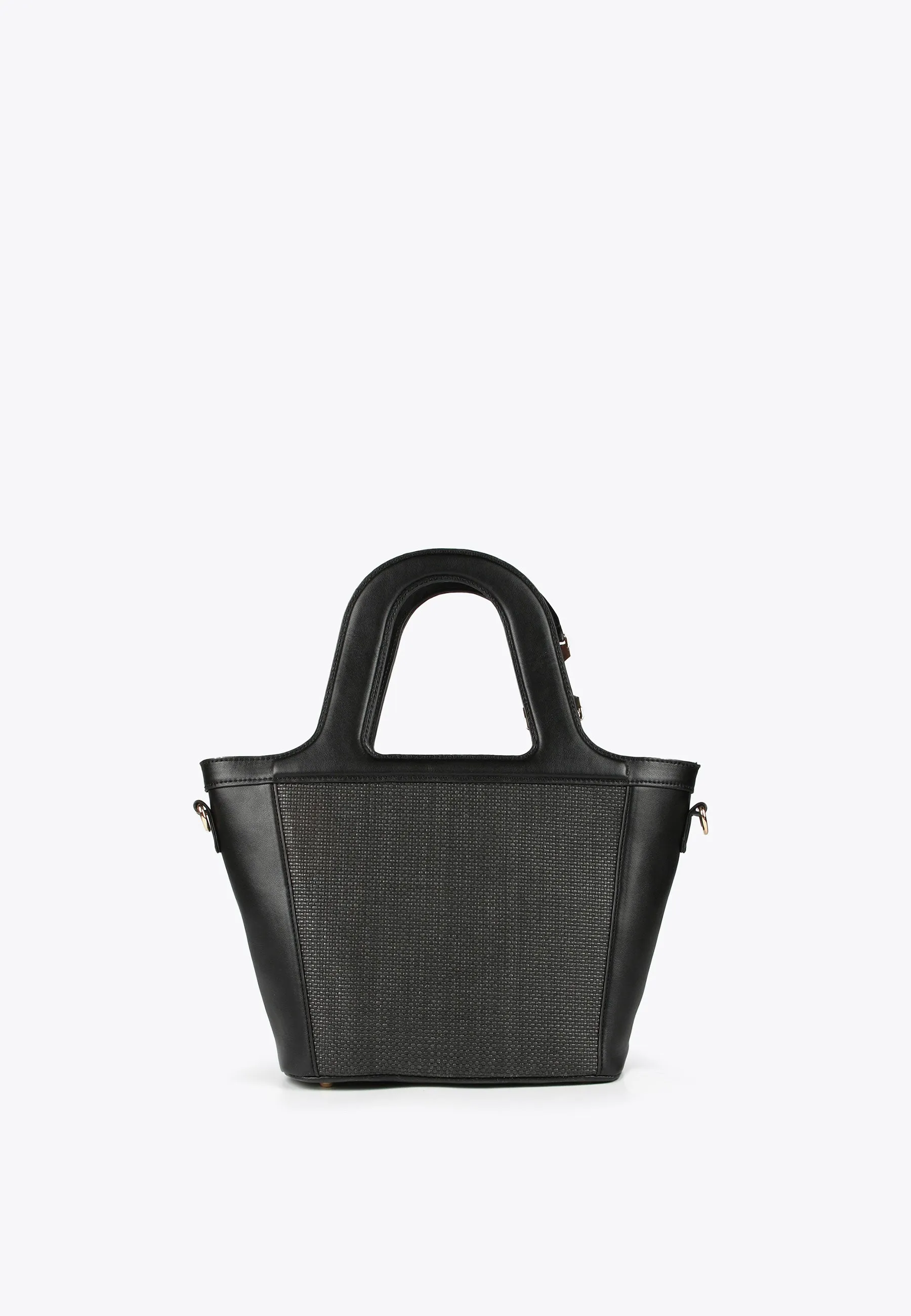 Basket-style crossbody bag