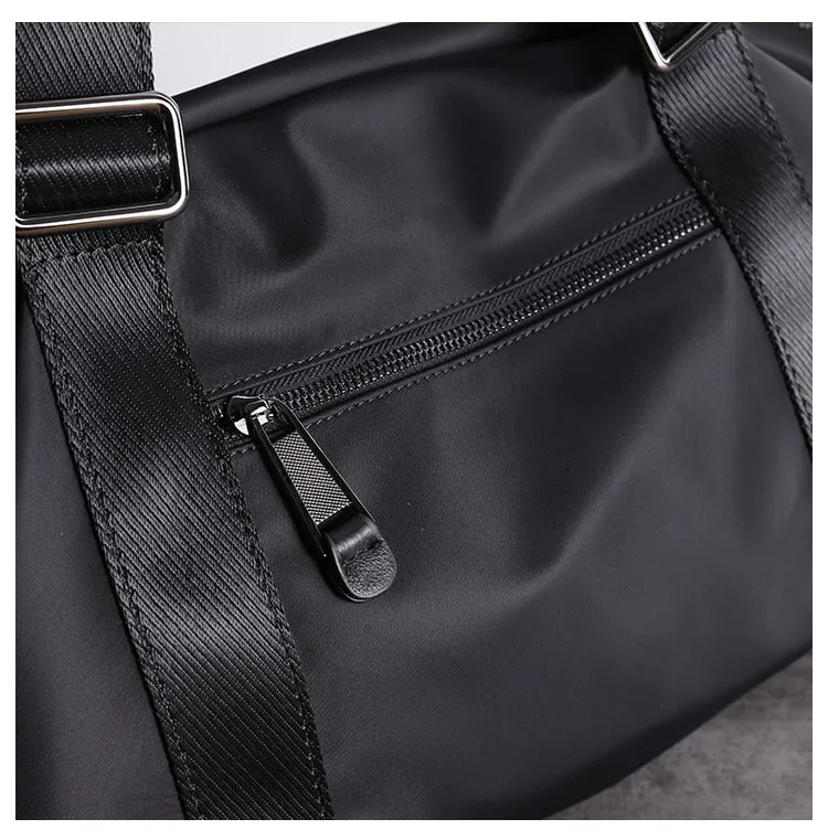 Black Nylon Shoulder Bag Handbag Black Crossbody Nylon Bag Women's Nylon Crossbody Bag