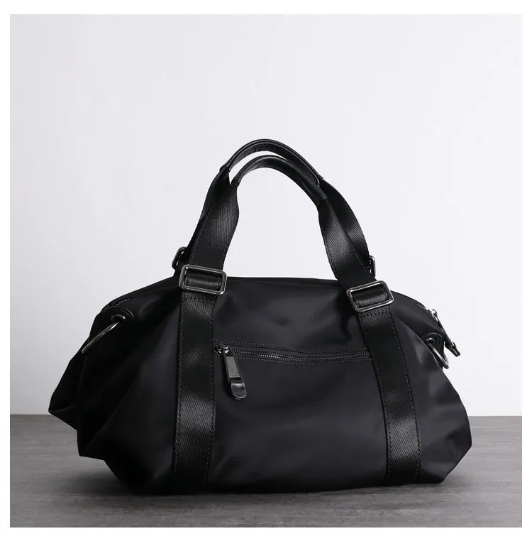 Black Nylon Shoulder Bag Handbag Black Crossbody Nylon Bag Women's Nylon Crossbody Bag