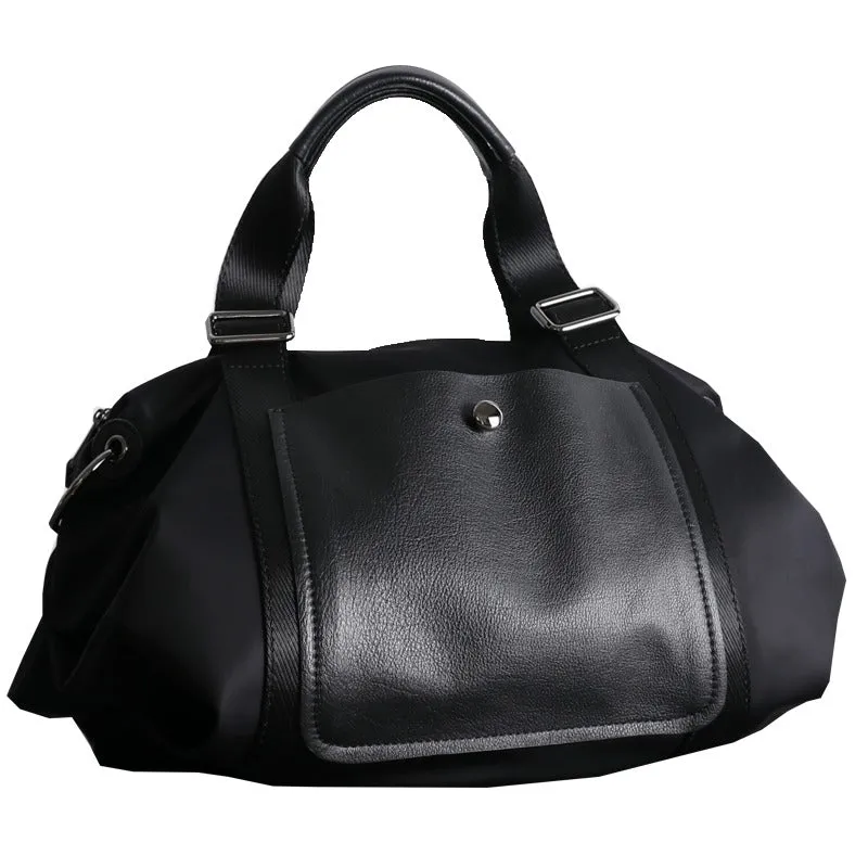Black Nylon Shoulder Bag Handbag Black Crossbody Nylon Bag Women's Nylon Crossbody Bag