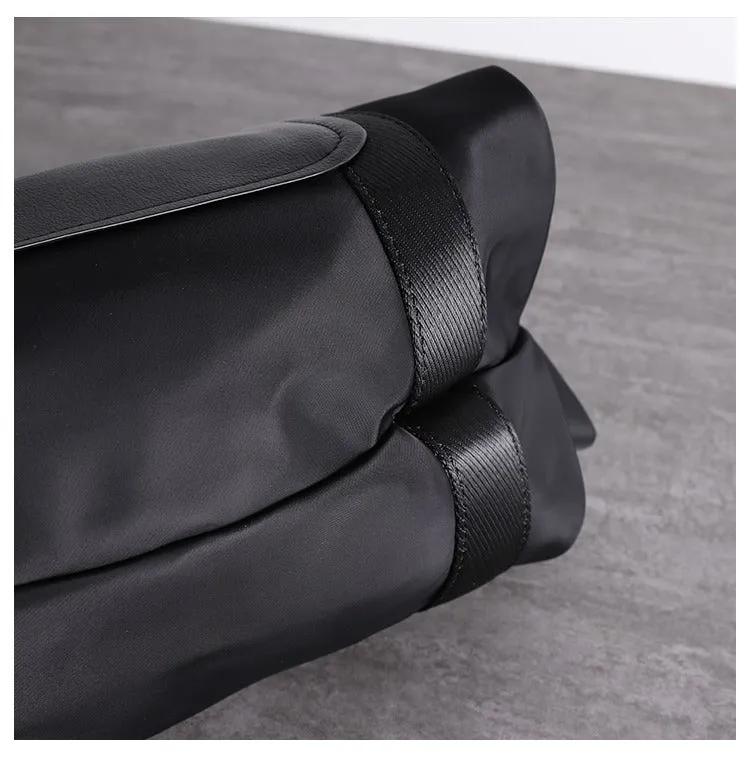Black Nylon Shoulder Bag Handbag Black Crossbody Nylon Bag Women's Nylon Crossbody Bag