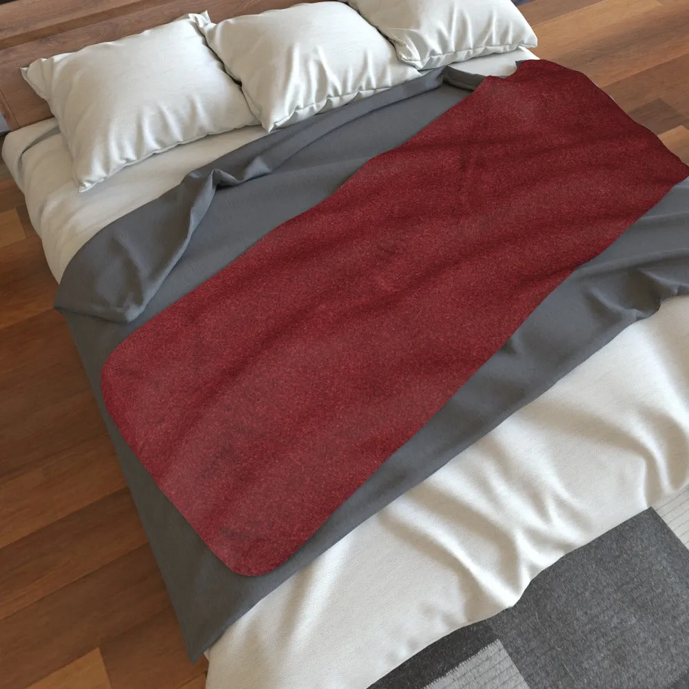 Blanket Scarf - Textured Red