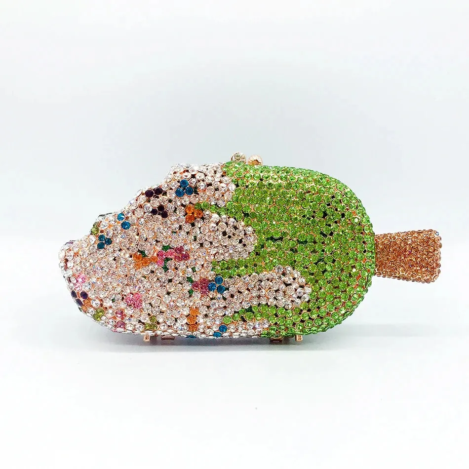 Bling Ice Cream Shaped Evening Clutch