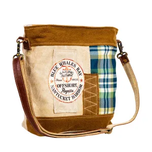 Blue Whales Bay Shoulder Bag