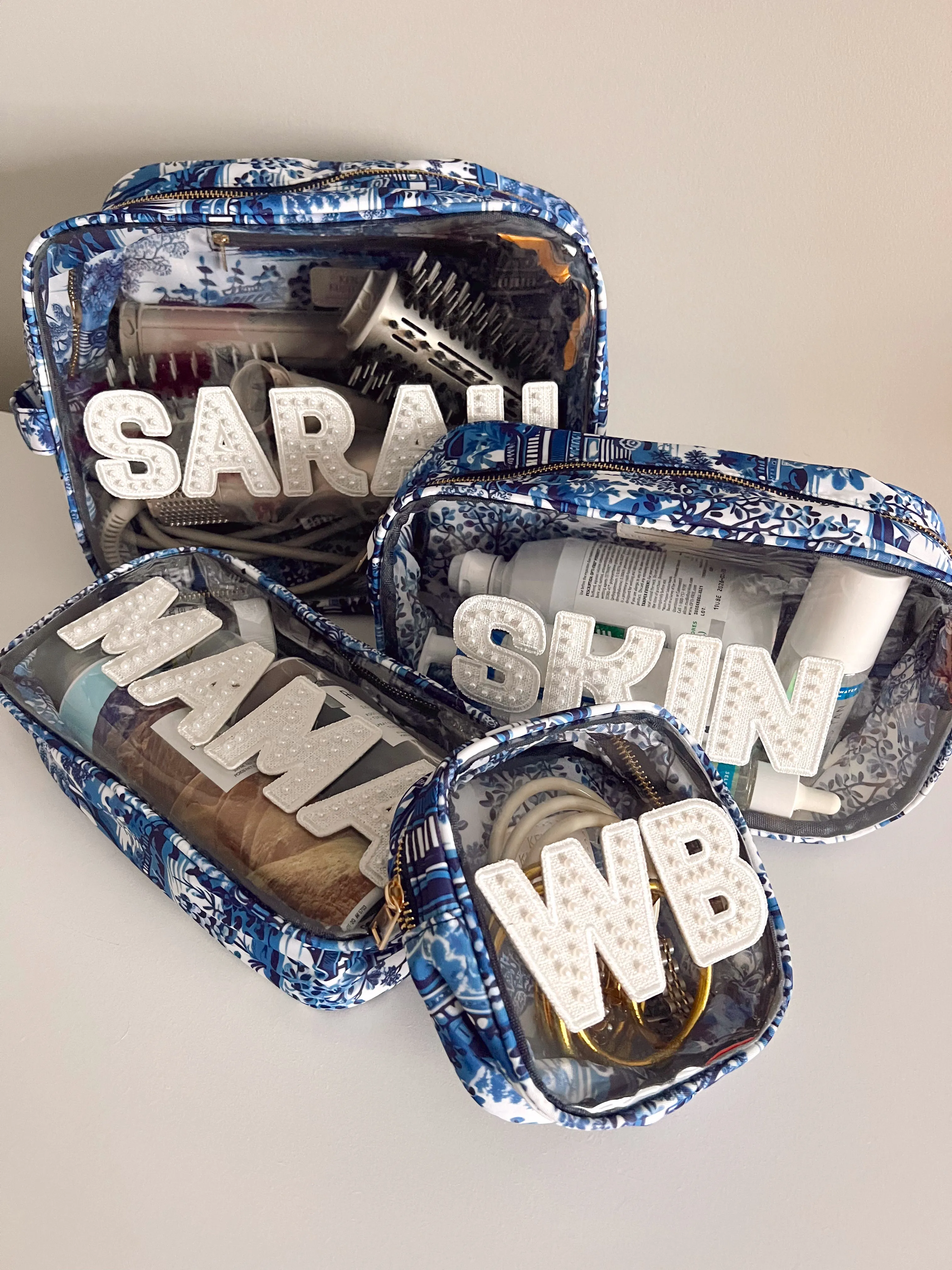 Blue Willow Customizable Makeup Bag Collection