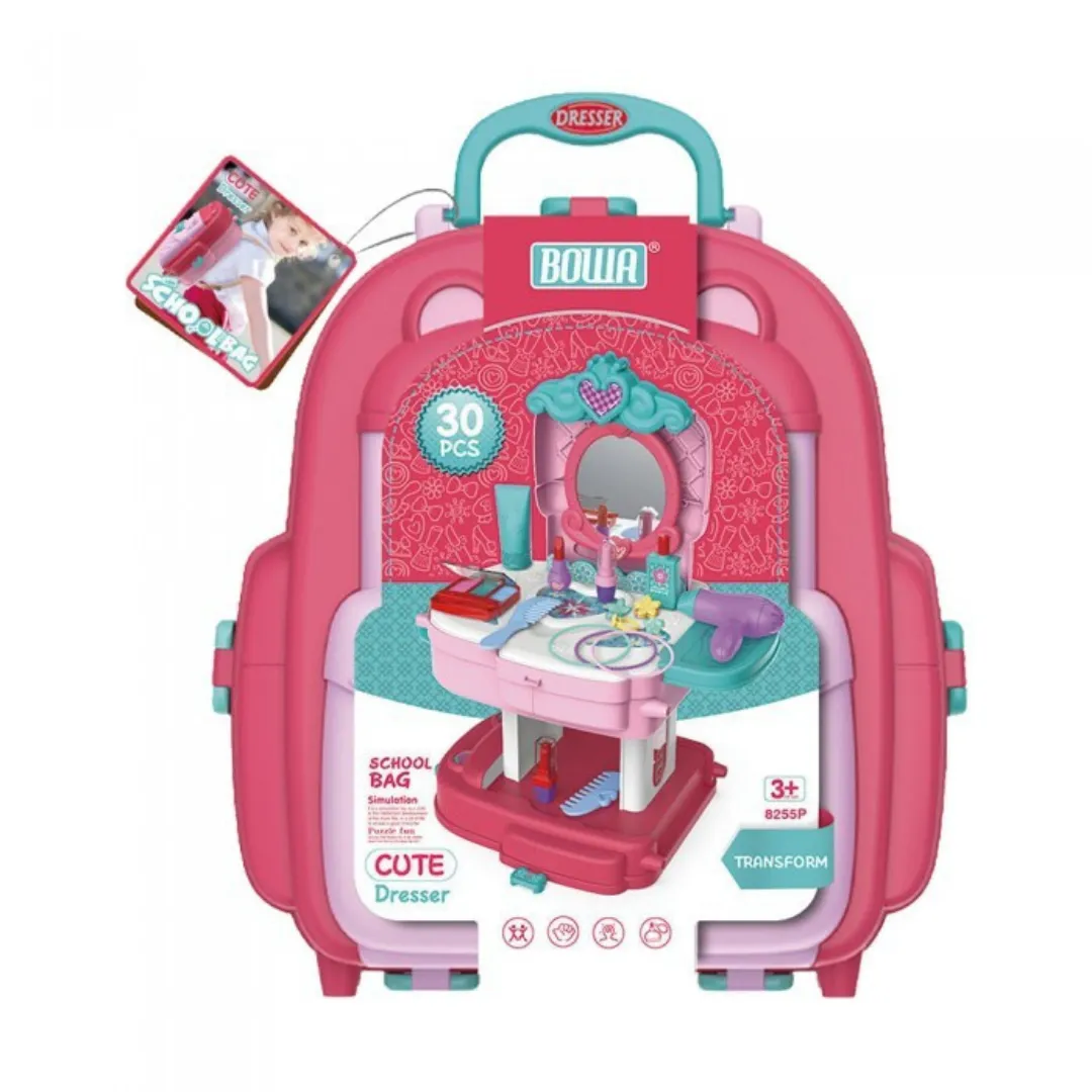 BOWA 2 in 1 Cute Dresser School Bag 3 