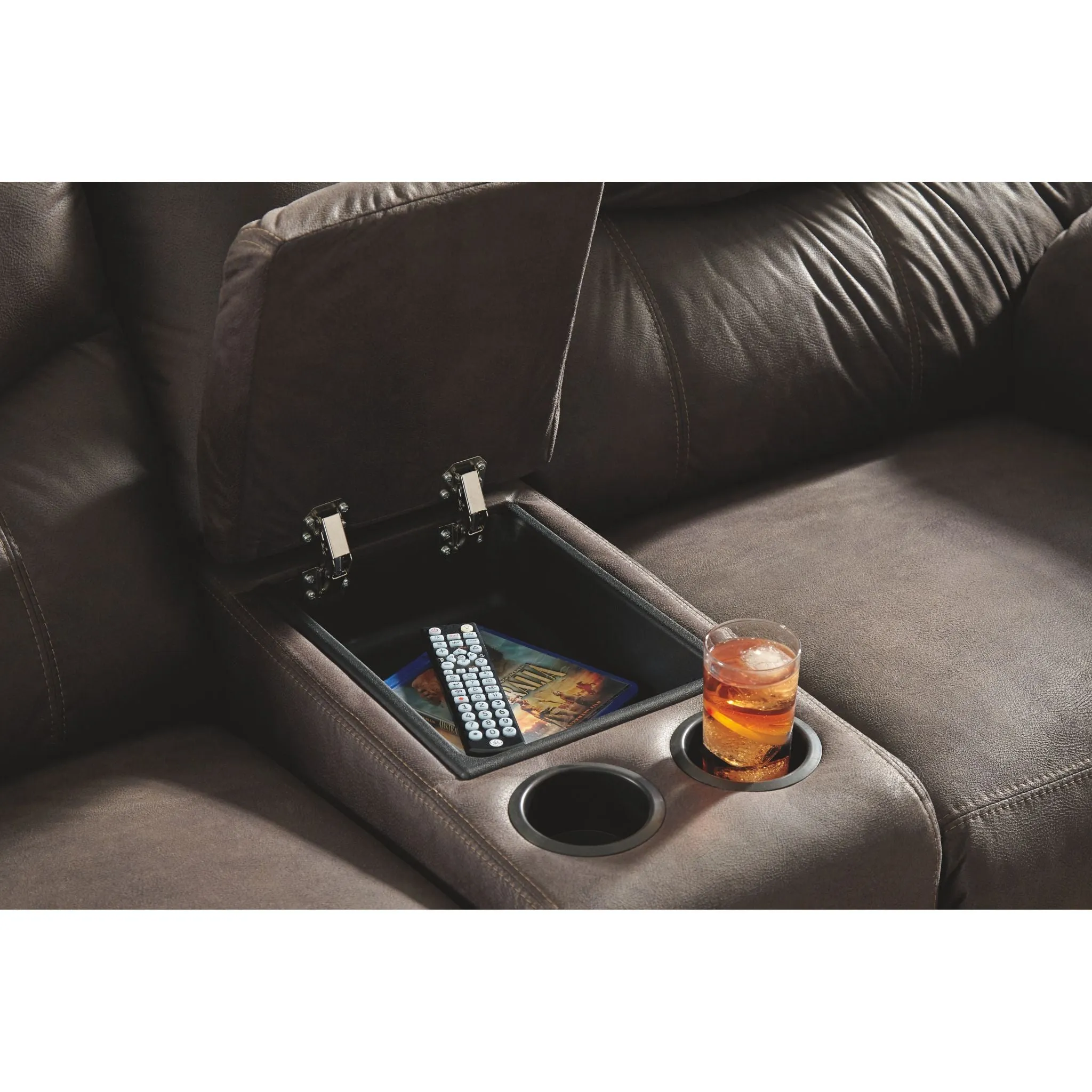 Boxberg Reclining Loveseat with Console