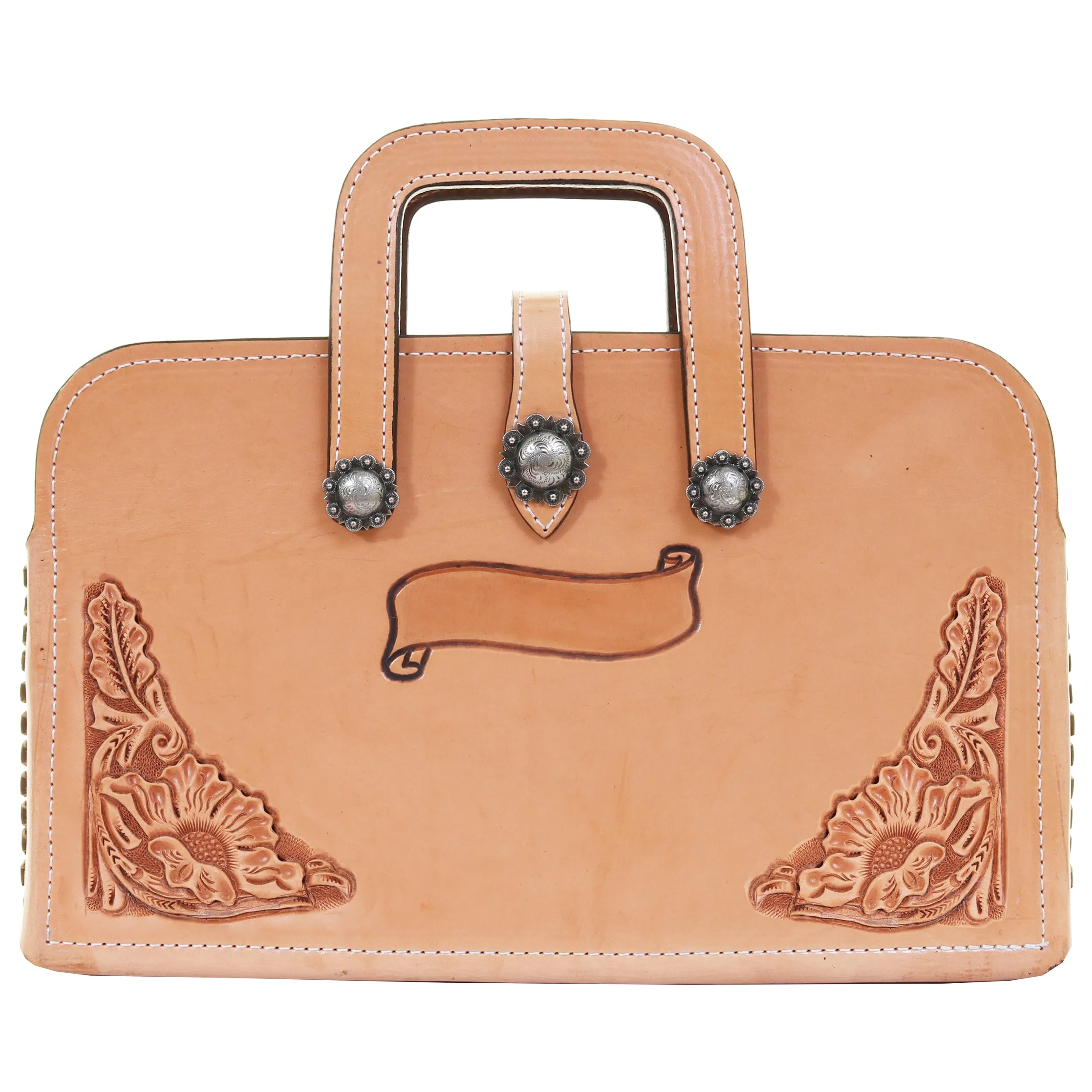 BRIEFCASE21 - Natural Floral Briefcase