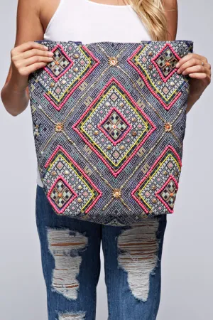 Canvas Beaded Bag