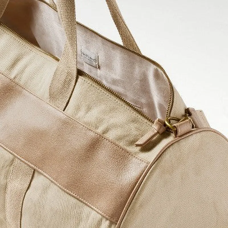 Canvas Travel Duffel Bag Khaki