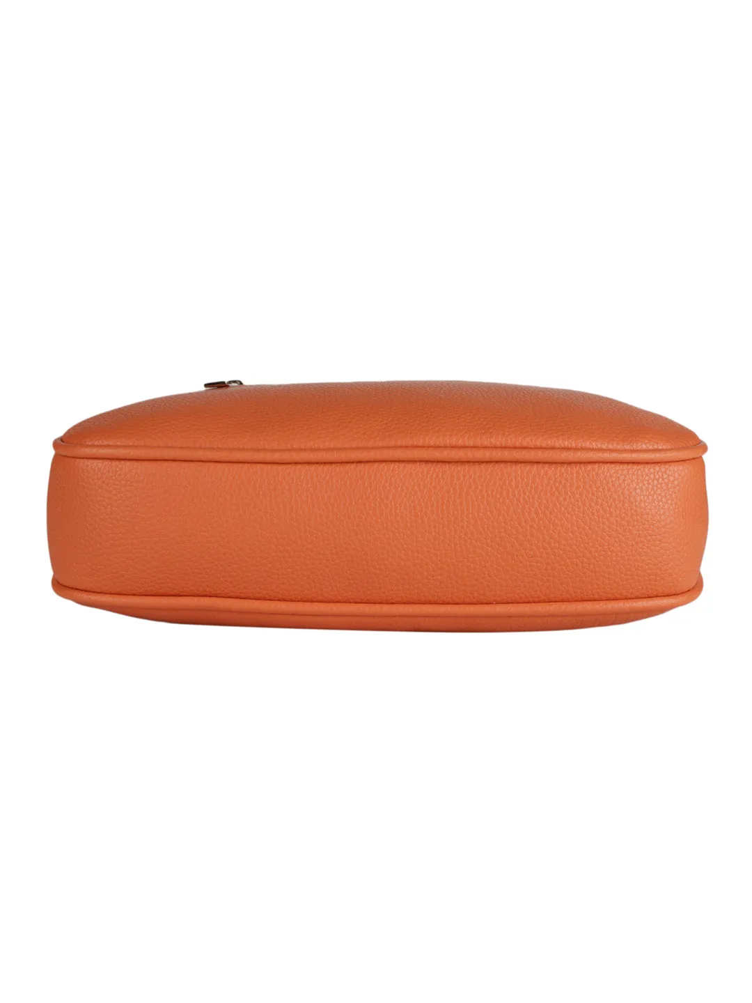 Casual Solid Sling Bag with Round Pouch