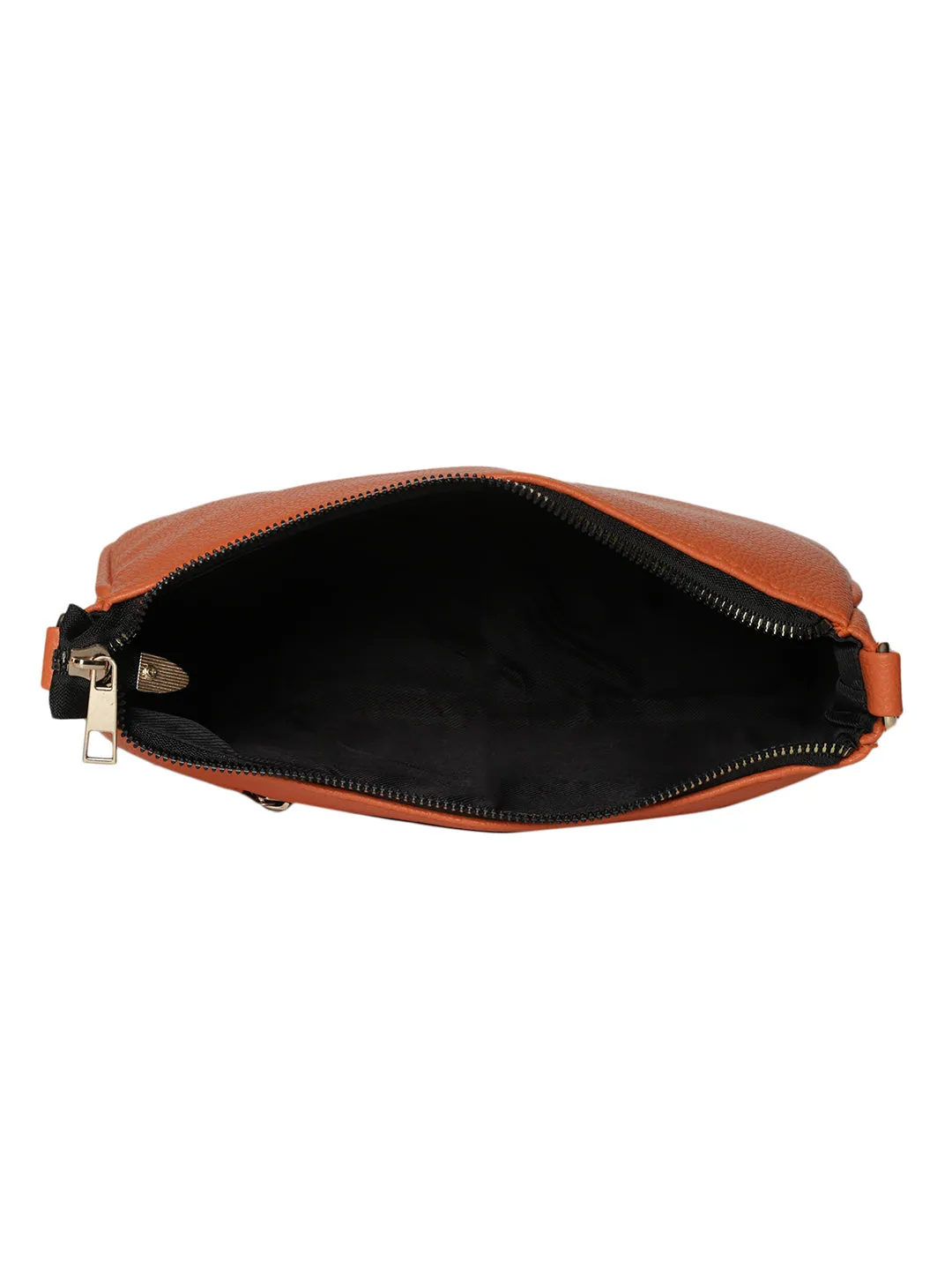 Casual Solid Sling Bag with Round Pouch