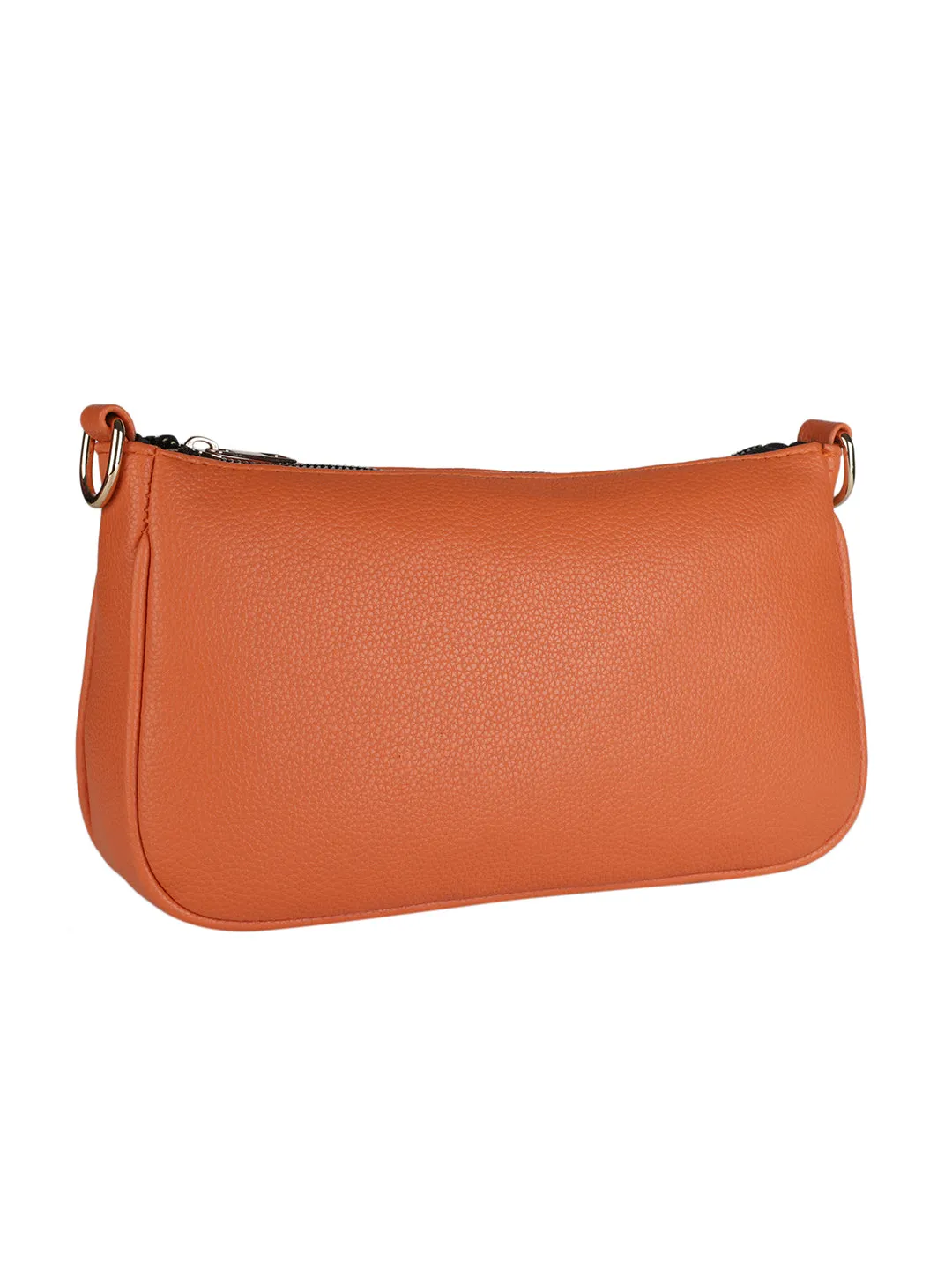 Casual Solid Sling Bag with Round Pouch