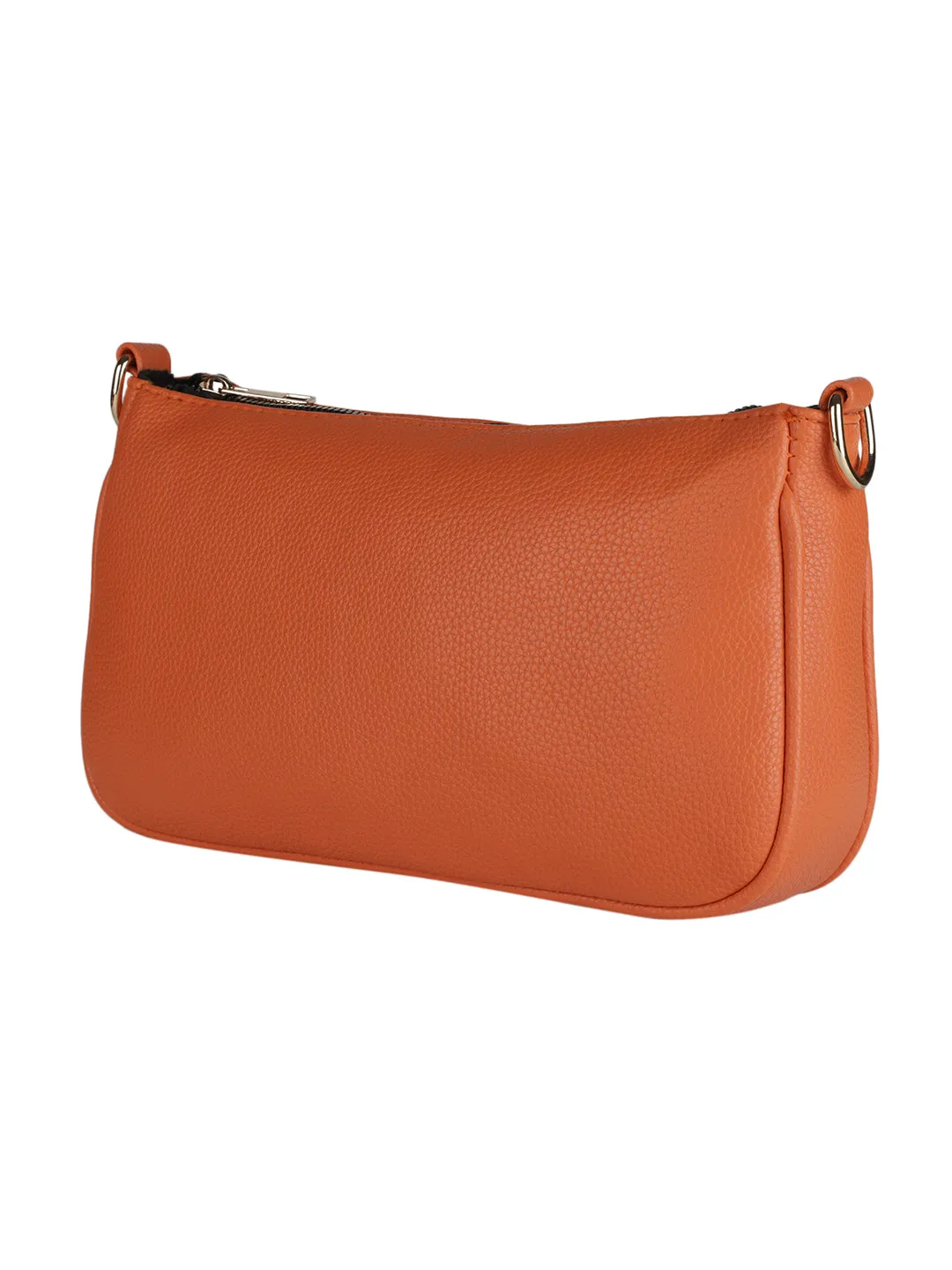 Casual Solid Sling Bag with Round Pouch