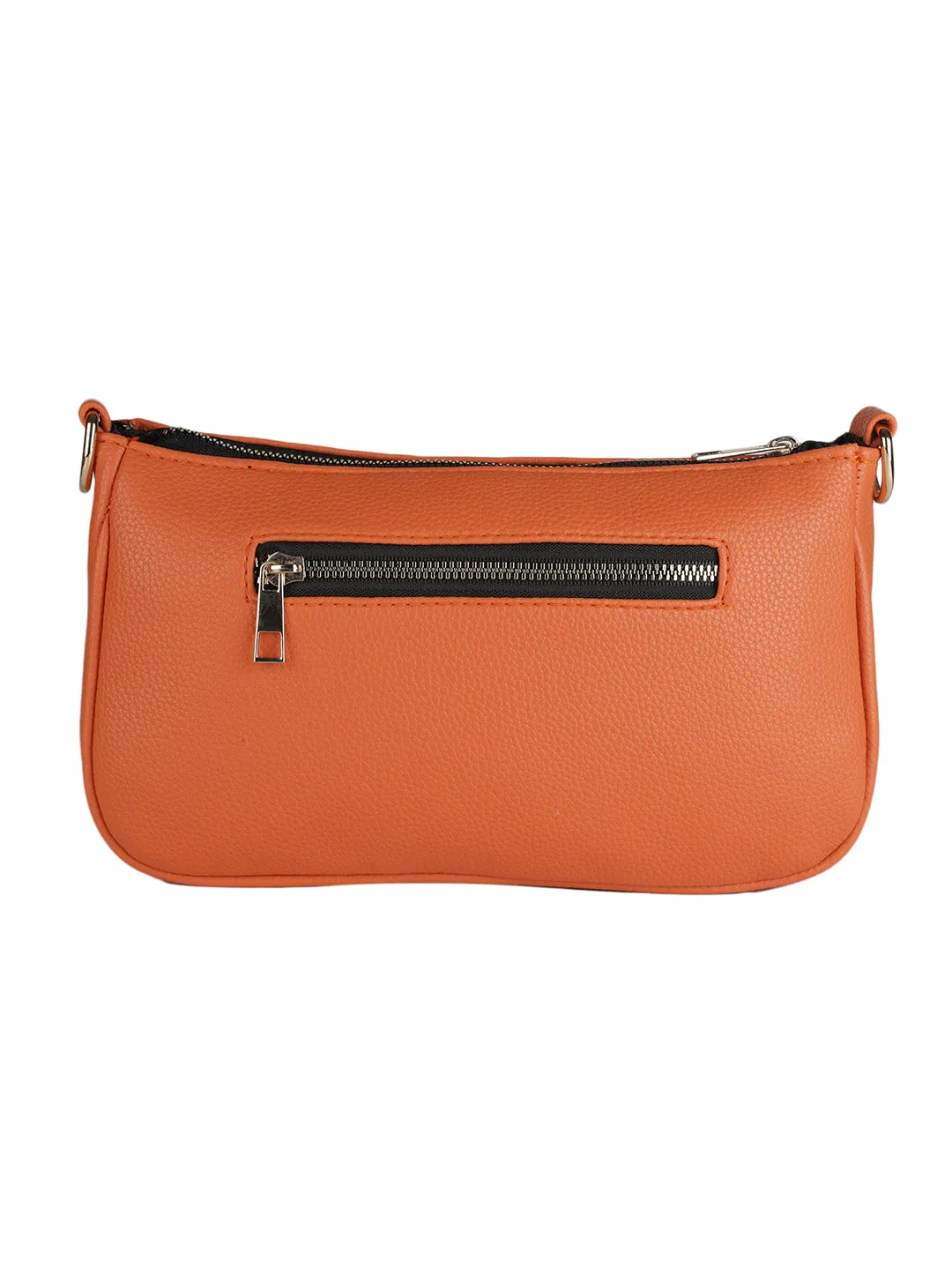 Casual Solid Sling Bag with Round Pouch