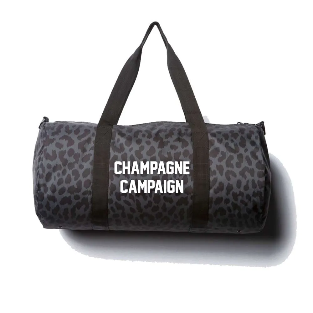 CHAMPAGNE CAMPAIGN [DAY TRIPPER DUFFEL BAG // BLACK CHEETAH]