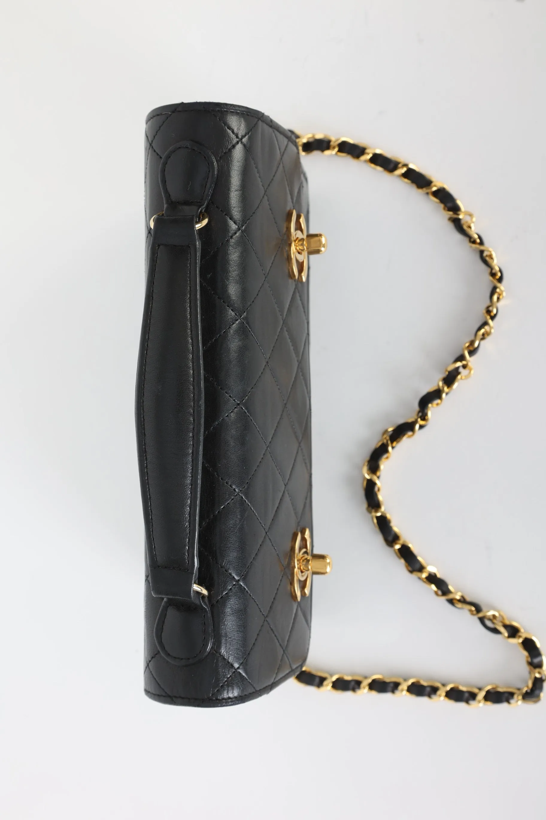 Chanel Lambskin Double Turnlock Mini Briefcase