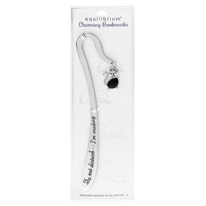Charming Cat Silver Bookmark