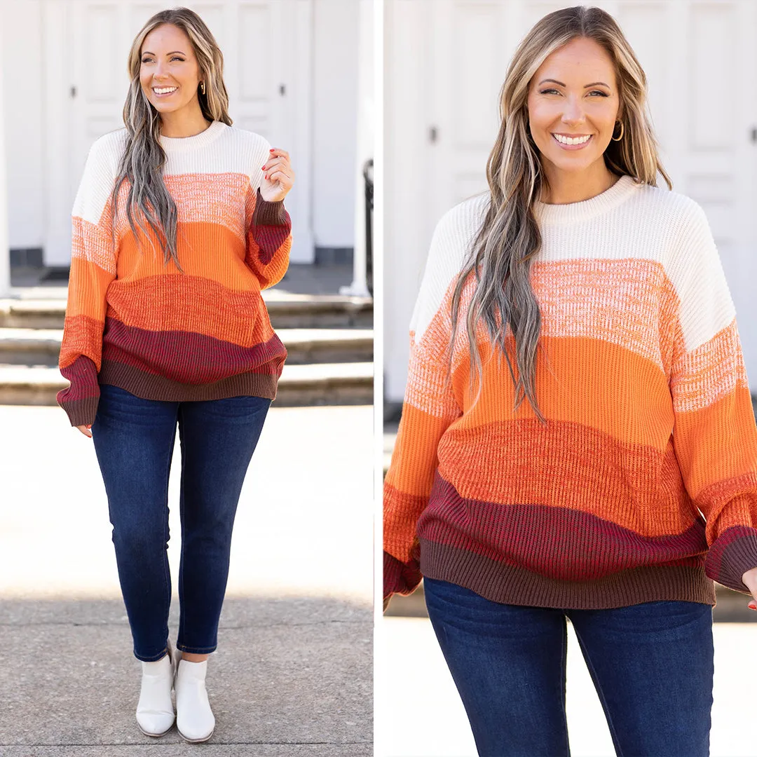 Charming Charlie Sweater, Rust