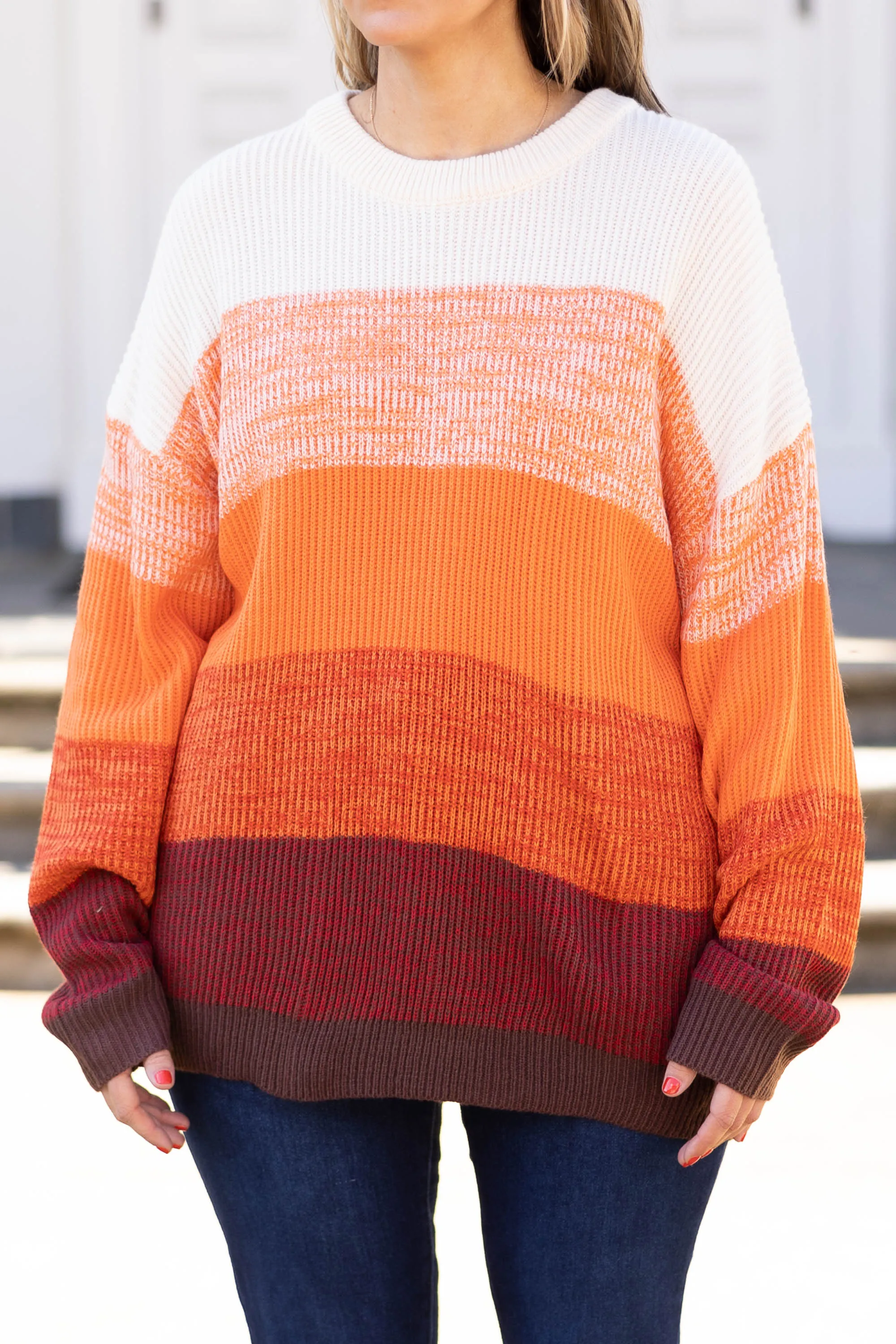 Charming Charlie Sweater, Rust