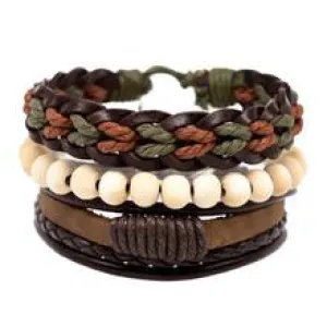 Charming Shark Mens Stack Bracelet