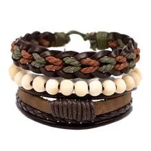 Charming Shark Mens Stack Bracelet