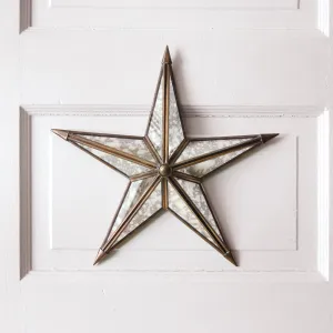 Charming Vintage-Style Mercury Glass Star Decor