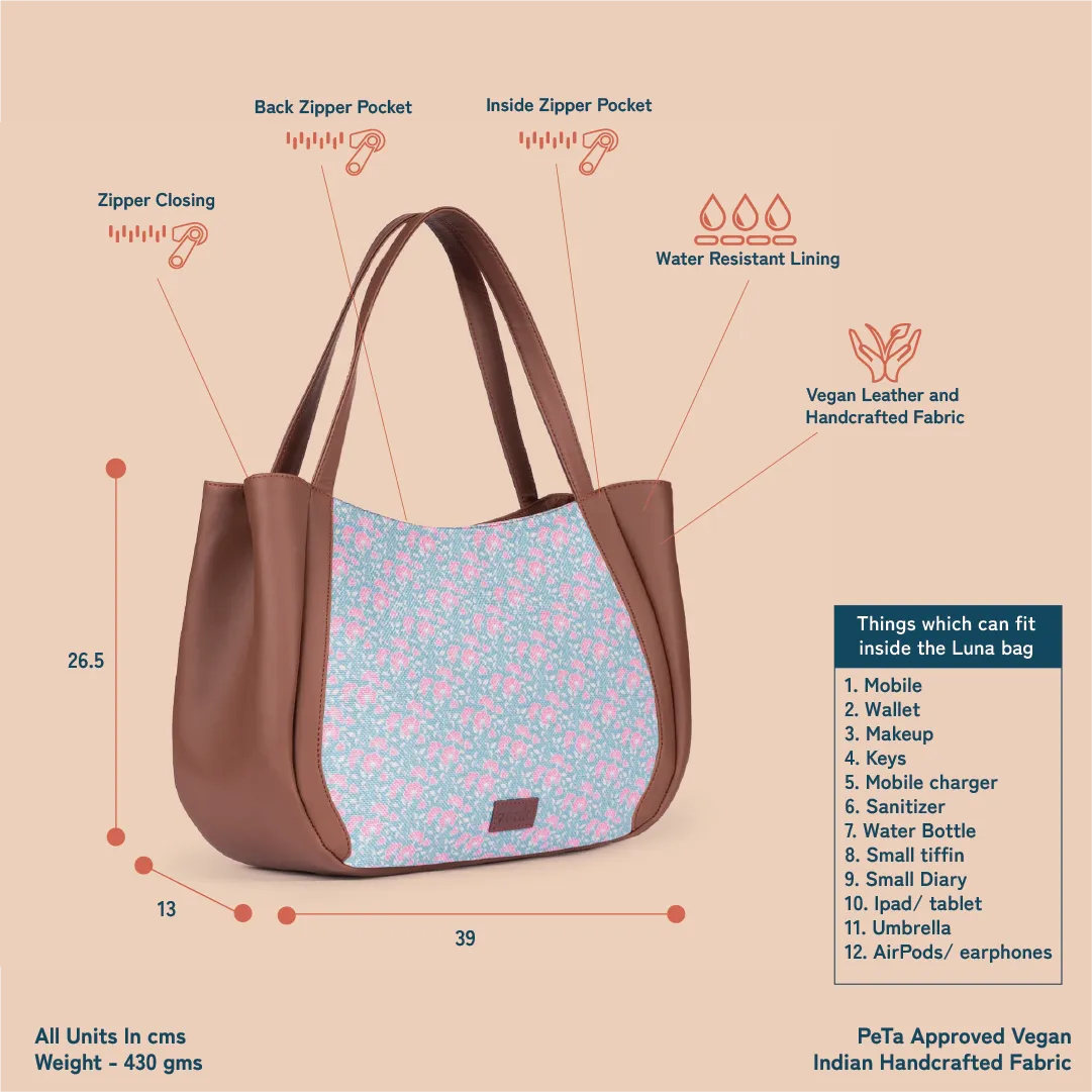 Chettinad Florals Luna Handbag