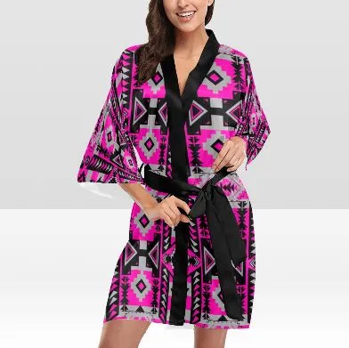 Chiefs Mountain Stunning Sunset Satin Robe