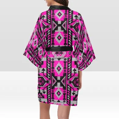Chiefs Mountain Stunning Sunset Satin Robe