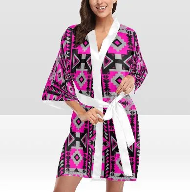 Chiefs Mountain Stunning Sunset Satin Robe